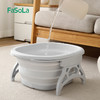 FaSoLa泡脚桶可折叠家用加厚保温过小腿新款便携洗脚盆养生足浴按摩盆子 商品缩略图7