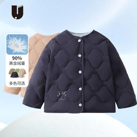 「五色可选！90白鸭绒」呦奇2023冬季新款韩版短款儿童羽绒服舒适轻柔轻薄羽绒服童装