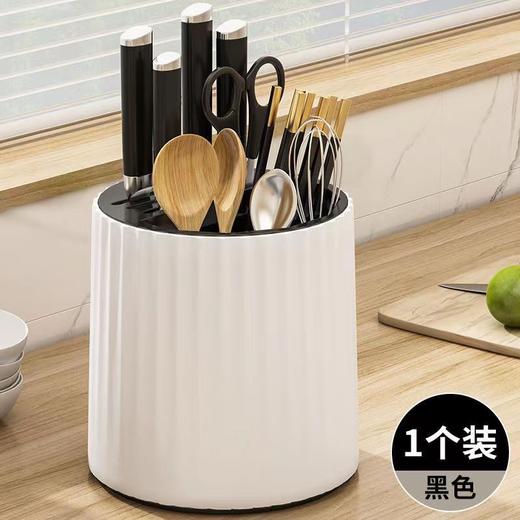 厨房旋转刀架置物架家用台面碗筷筒笼菜刀具一体收纳架- M仓 商品图5