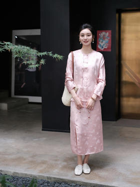 盛唐牡丹 |真丝提花蝶恋花半裙  [特价品]