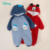 迪士尼童装宝宝保暖加厚夹棉连体衣冬季新款卡通连帽哈衣爬服234L962 商品缩略图2