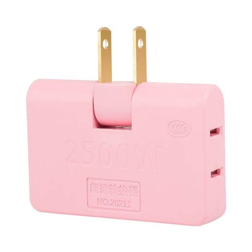 3只装180旋转插座转换器一转三拖三2孔二两脚电源插头转换头-S仓 商品图1