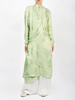 盛唐牡丹 |立体剪裁冷淡绿长款衬衫连衣裙 商品缩略图1