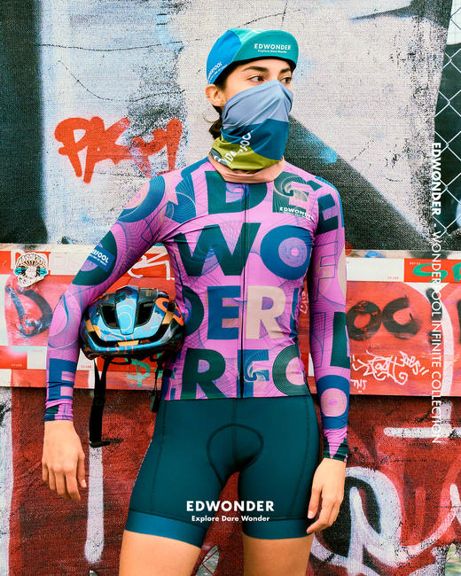 W无限(女)长袖车衣-莓果紫Jersey 商品图2