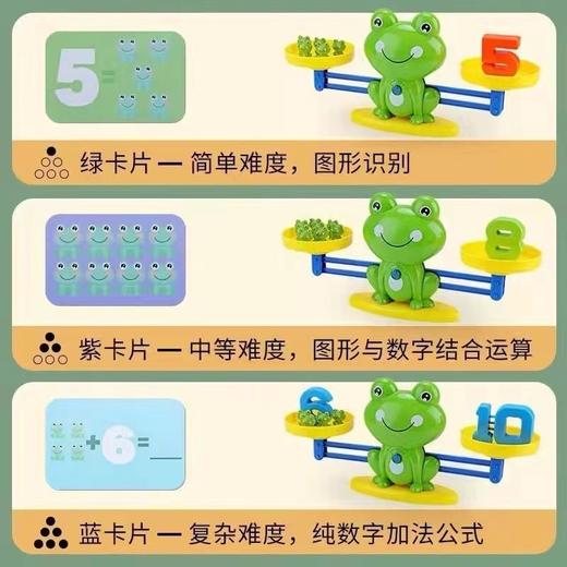 新款升级青蛙天平秤儿童玩具桌游数字学思维逻辑训练子互动游戏 商品图3