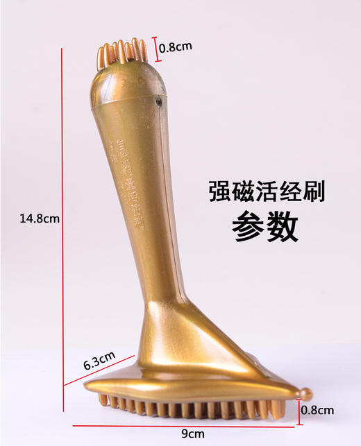 星罗能量经络刷强磁三角活筋刷  全身可用开背腿部腰腹按摩器-康喆健身 商品图0