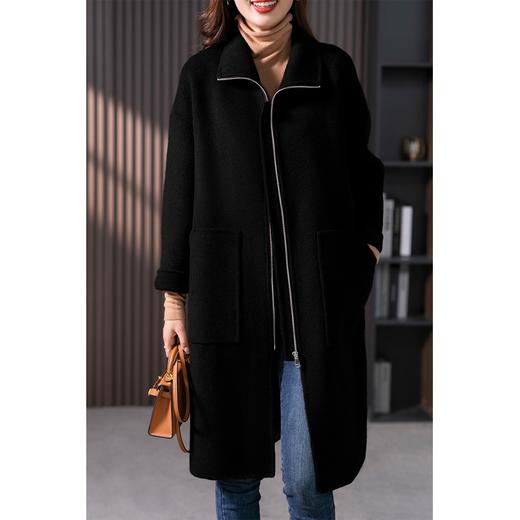 原形赫本风高端羊绒双面呢大衣女2023秋冬新款韩版羊毛毛呢外套 商品图3