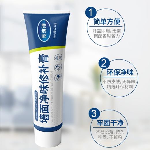 买2送1亮洁诗补墙膏墙面修补翻新腻子膏防水防霉涂料墙皮环保白色250g/支 商品图2