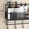 【高颜值收纳神器】卫生间置物架免打孔浴室壁挂洗手间厕所墙上牙刷牙杯收纳神器厨房zwj12 商品缩略图3