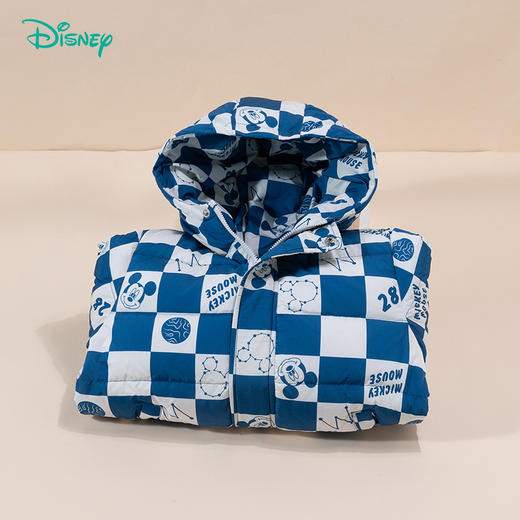 迪士尼童装男童羽绒服潮酷米奇时尚满印保暖羽绒服厚实防寒234S1848
 商品图3