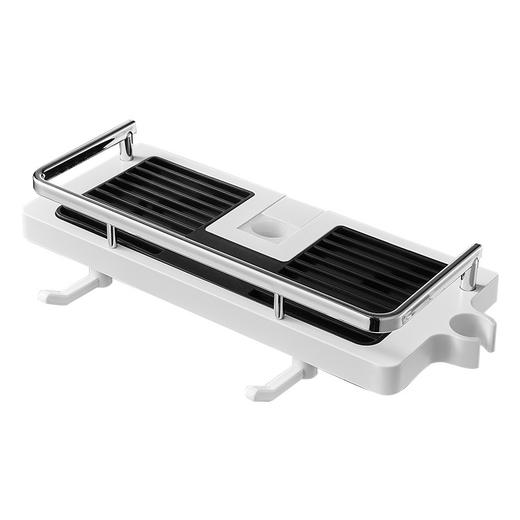 卫生间置物免打孔壁挂厕所放洗发水沐浴露的花洒托盘浴室收纳架子 商品图4