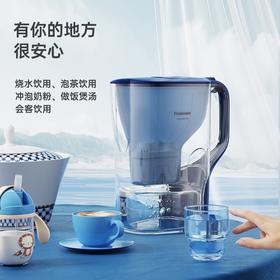 松下（Panasonic）净水壶家用滤水壶 除氯抑垢过滤净水器4.2L  【一壶一芯】