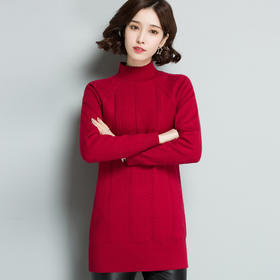 【11.11】百搭长袖中长款，宽松保暖加绒毛衣CC-5130