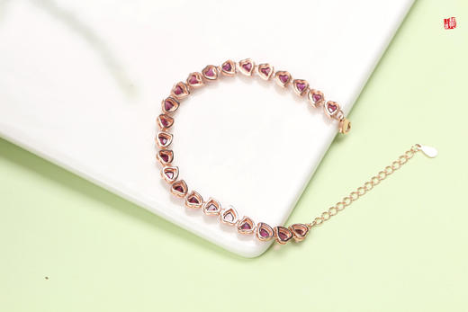 紫牙乌石榴石手链，925银镶 商品图2