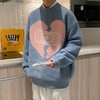 【新款奶系甜酷风，情侣同款爱心毛衣】温暖爱人的每个瞬间。柔软织物舒适贴肤，时光荏苒，爱意缠绵，轻柔如春风，悄然融化你的心！ 商品缩略图3