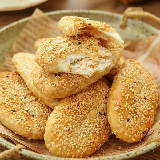 纯手工雪花芝麻酥饼  不加膨松剂 不加防腐剂  香酥可口 芝麻浓香 唇齿留香（咸葱油/甜桂花*8个/袋/单饼40g） 商品图3