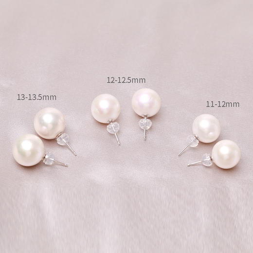 银925淡水珍珠耳钉11-13.5mm 107378 107386 107379 商品图6