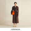 JUDYHUA 撞色纹理双面呢大衣 商品缩略图0