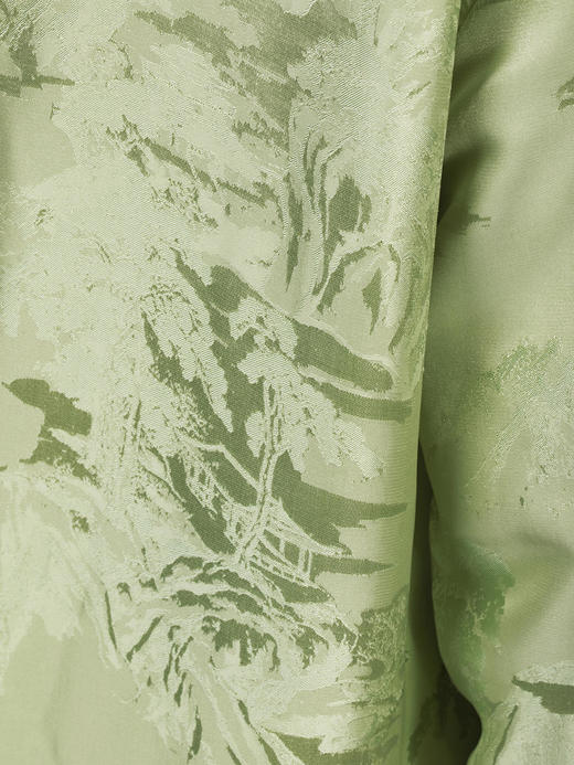 盛唐牡丹 |立体剪裁冷淡绿长款衬衫连衣裙 商品图7