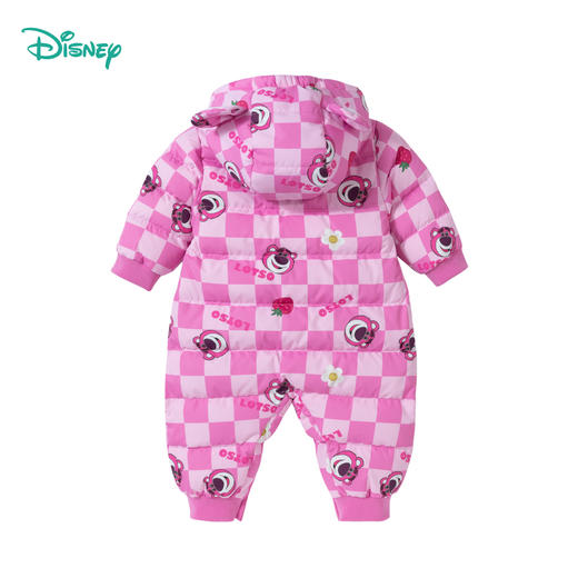 迪士尼童装婴幼儿保暖舒适羽绒连体衣冬季新款可爱草莓熊哈衣234L952
 商品图7