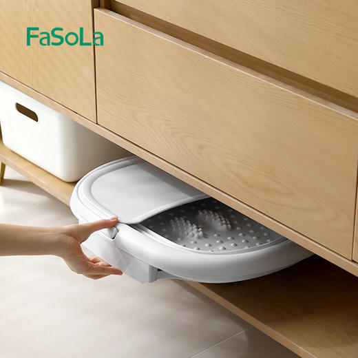 FaSoLa泡脚桶可折叠家用加厚保温过小腿新款便携洗脚盆养生足浴按摩盆子 商品图10