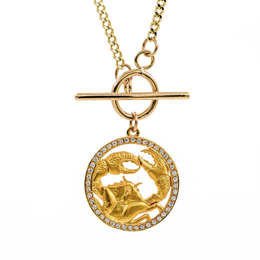 十二星座·巨蟹座 18K金钻石项链 商品图0