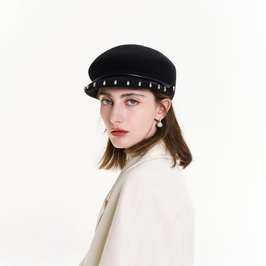 帽仕汇  纯羊毛定型贝雷小礼帽 商品图2