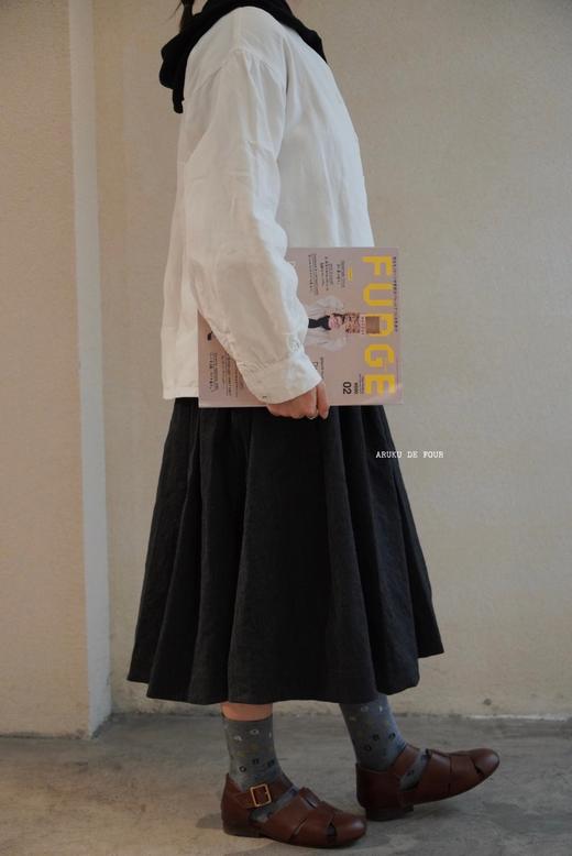 ALBUM DI FAMIGLIA 炭黑INOX质感半身裙 商品图2