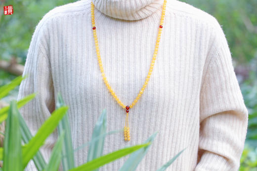 蜜蜡珠串，珠径6.8mm，108珠 商品图1