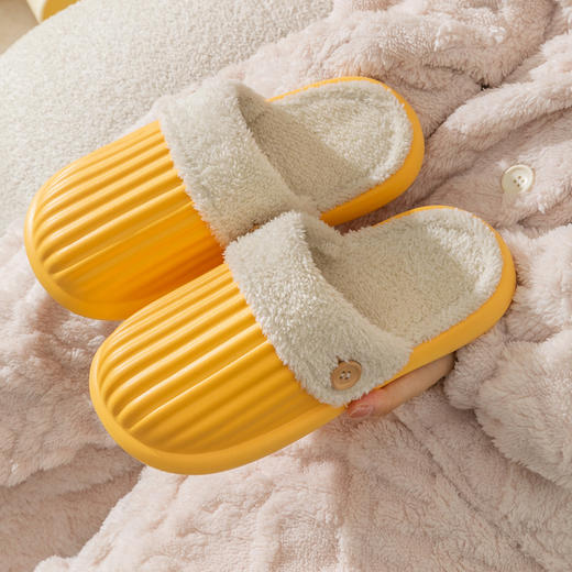 星罗内胆可拆卸棉拖鞋 可外穿保暖厚底防滑拖鞋 A仓 商品图0