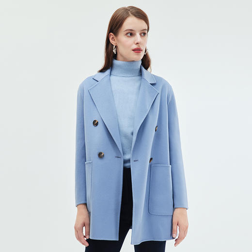 EITIE爱特爱冬季新款气质翻领大衣外套7214911 商品图1