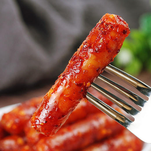 「20包装！单包两根」广财笑哈哈土家柴火香肠16g/袋即食辣爽辣小腊肠零食猪肉肠 商品图3