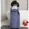 宝宝浴巾儿童斗篷珊瑚绒浴袍带帽柔软吸水婴儿洗澡毛巾四季可穿式 商品缩略图6
