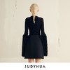 JUDYHUA 环保皮草袖纹理针织上衣 商品缩略图2