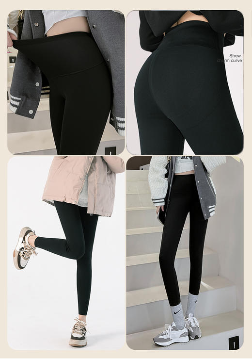 山茶花薄绒磨毛芭比裤PA2321 商品图2