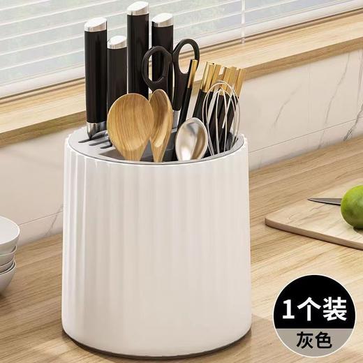 厨房旋转刀架置物架家用台面碗筷筒笼菜刀具一体收纳架- M仓 商品图7