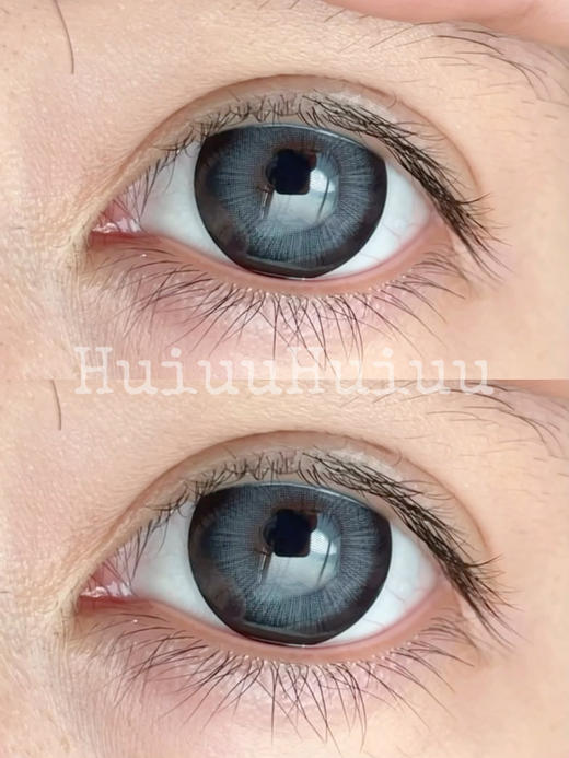 【店主实拍】大眼娃娃系列灰色蓝莓甜心/棕色焦糖芭比-14.5mm 着色14.3mm【半年抛 度数0-800度 无525/575】 商品图6