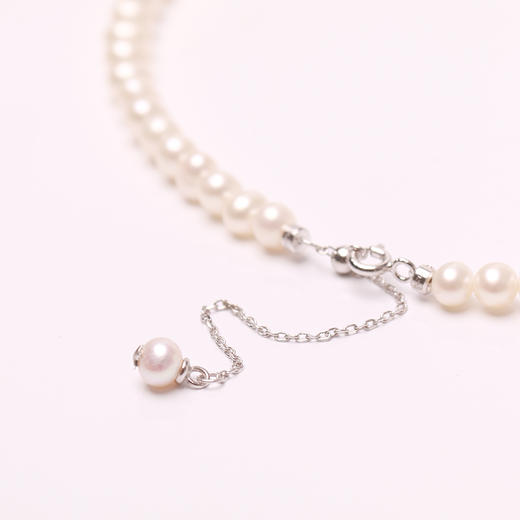 银925淡水珍珠项链4-5mm 107395 商品图3