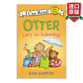 Collins柯林斯 Otter Let's Go Swimming! 英文原版 水獭系列 My First I Can Read分级阅读 英文版 进口英语原版书籍