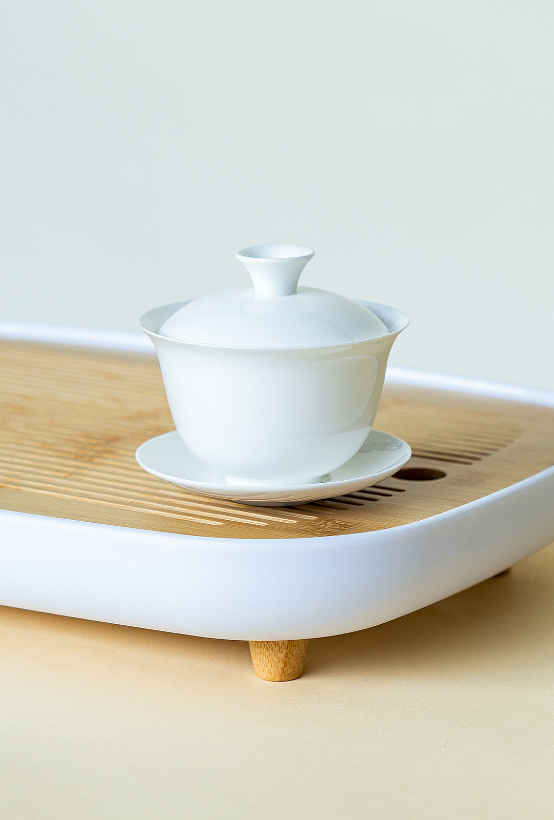 潮州骨瓷盖碗功夫茶茶具超薄透薄胎盖碗