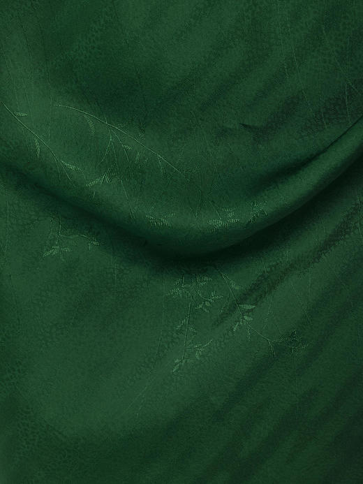 盛唐牡丹 |祖母绿花草纹旗袍 商品图7