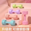 星罗新款女士哑铃家用练臂肌可做俯卧撑瑜伽六角包胶小哑铃1对-M仓 商品缩略图1