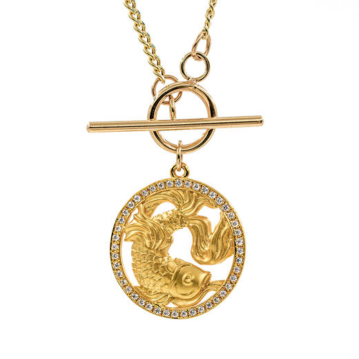 十二星座·双鱼座 18K金钻石项链 商品图0