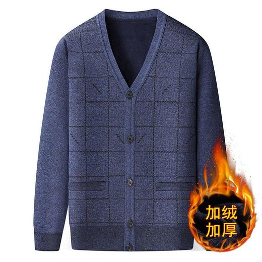 【清仓】中老年男士毛衣 加绒加厚 冬季爸爸装加绒加厚针织衫 上衣爷爷保暖外套-BBWT1 商品图3