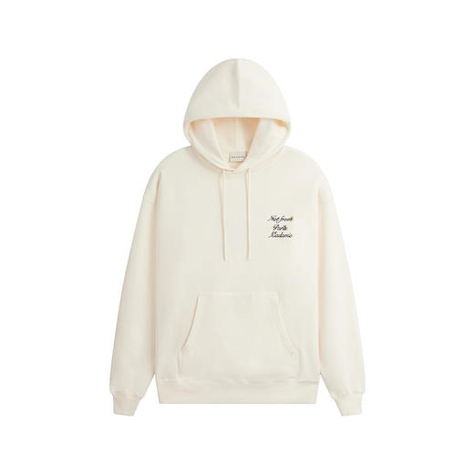 Drole de Monsieur Le Hoodie 经典标语花朵刺绣中性连帽卫衣 商品图0