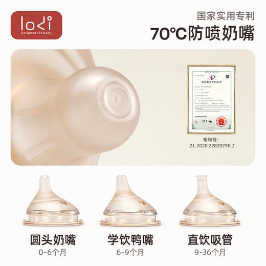 LODI乐迪奶瓶新生婴儿0到6个月1-2-3岁鸭嘴吸管杯防胀气PPSU奶瓶 商品图3