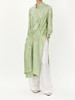 盛唐牡丹 |立体剪裁冷淡绿长款衬衫连衣裙 商品缩略图4
