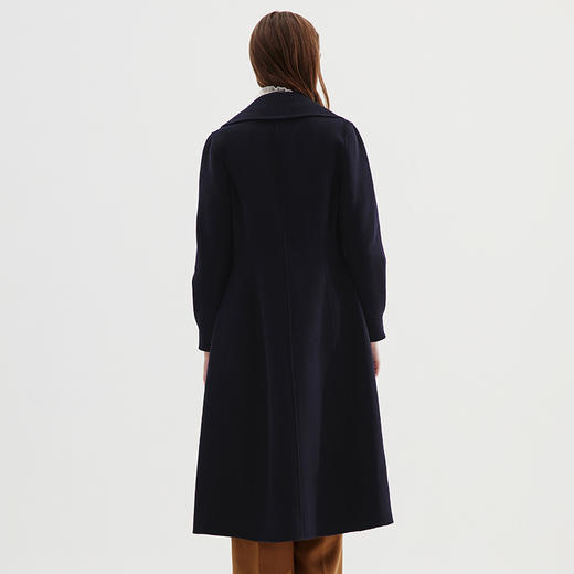 EITIE爱特爱冬季新款保暖100%绵羊毛中长款外套大衣7214926 商品图4