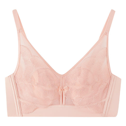 无钢圈文胸女大胸显小蕾丝薄款聚拢性感收副乳调整型文胸 女胸罩 娇娆多姿调整型文胸 商品图7