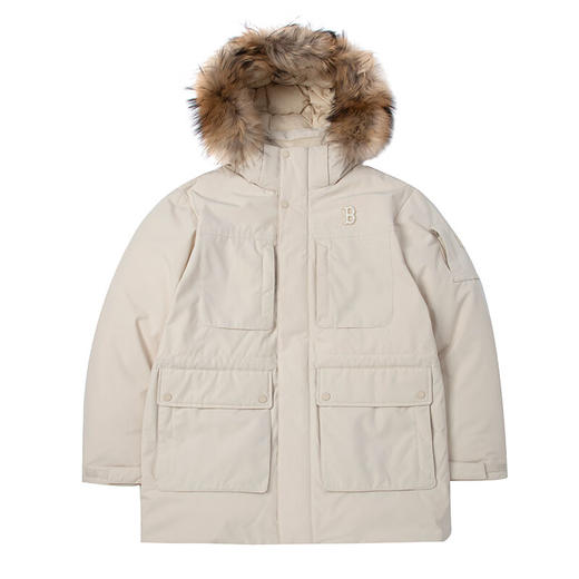 美职棒（MLB）男女情侣鹅绒帽毛领羽绒服   XAMN 商品图2